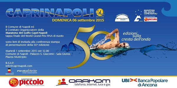 Nuoto: Capri-Napoli, domani la conferenza stampa di presentazione