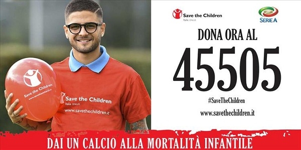 Domenica la Serie A in campo per Save the Children.