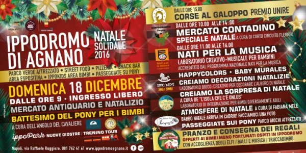 Napoli: una domenica ricca di eventi all'Ippodromo di Agnano.