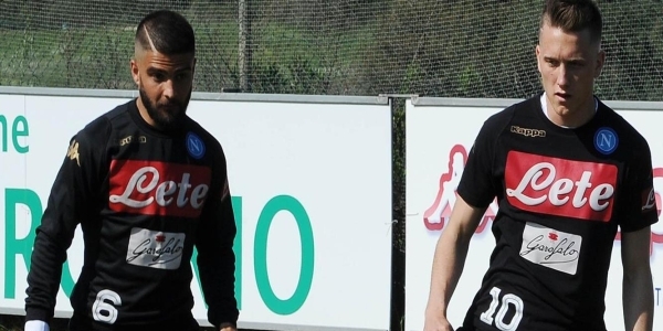 Napoli, allenamento pomeridiano. Gli azzurri preparano il match con il Sassuolo