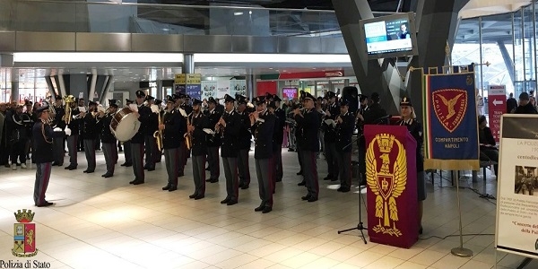 Napoli: 110° anniversario Polfer, grande successo per il Concerto della Fanfara della Polizia