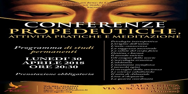 Napoli: lunedi conferenza 'Una nuova visione della vita'