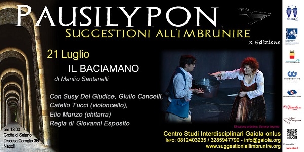 Napoli: VI Serata al Pausilypon con con 'Il Baciamano' di Manlio Santanelli 