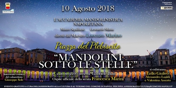 Napoli: 'Mandolini sotto le stelle', concerto nella notte di San Lorenzo