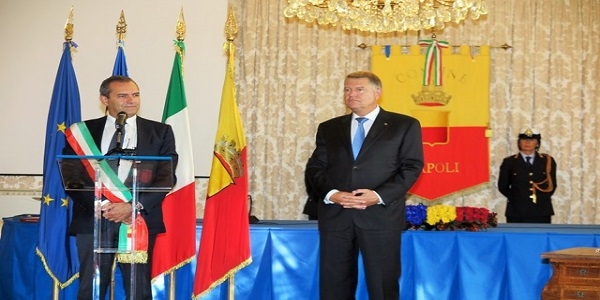Napoli: de Magistris ha incontrato il Presidente della Repubblica di Romania