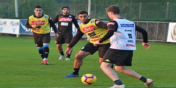 Castelvolturno: gli azzurri preparano il match con la Spal.