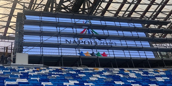 Universiade: due maxi schermi al San Paolo. Rimarrano disponibili anche per le partite del Napoli