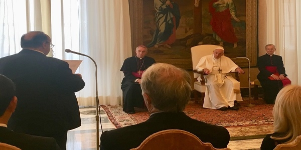 Una rappresentanza della Federazione Ginnastica dâ€™Italia Ã¨ stata ricevuta da Papa Francesco