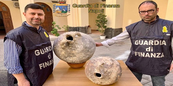 Torre del Greco: la GDF sequestra reperti archeologici ad un uomo indagato per reati tributari