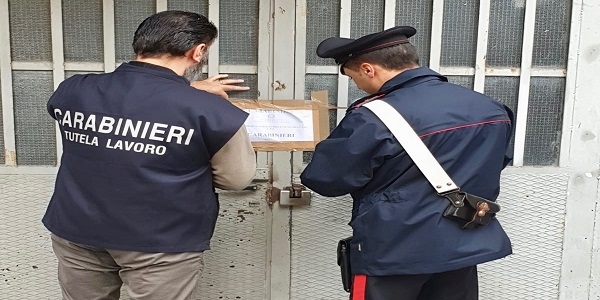 Boscoreale: i carabinieri sequestrano un opificio