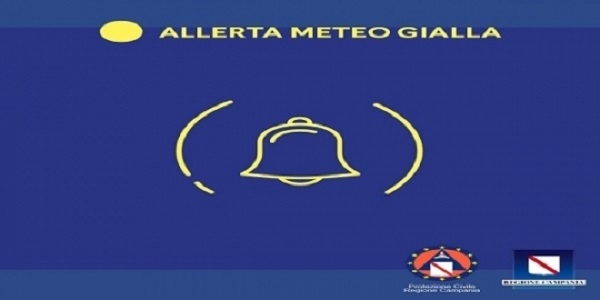 Campania: allerta meteo Gialla dalle 18 di stasera