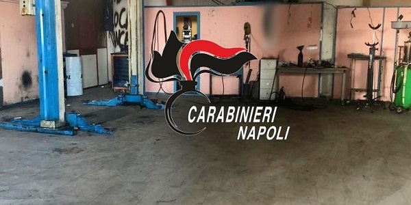 Giugliano: i carabinieri sequestrano un'area di 1.000 mq e denunciano 2 persone