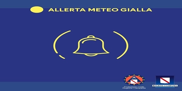 Campania: Allerta meteo Gialla anche per domani sull'intero territorio