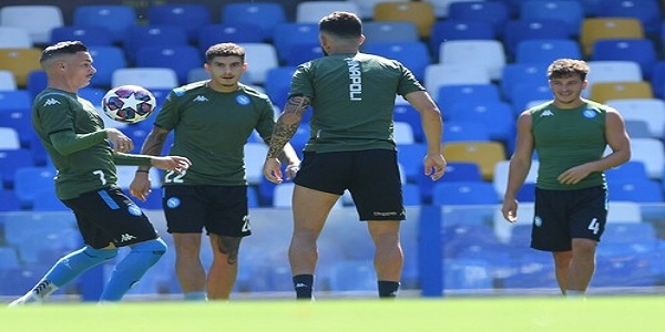 Napoli: allenamento al San Paolo per gli azzurri. Insigne convocato per il Barcellona