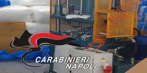 San Giuseppe Vesuviano: i carabinieri sequestrano un opificio tessile