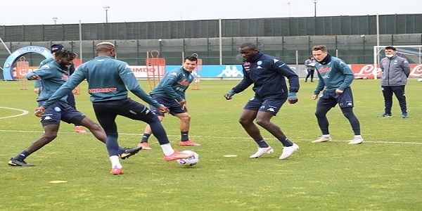 Castel Volturno: allenamento mattutino per gli azzurri che domenica affronteranno l'Inter