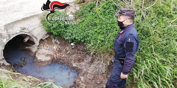 Acerra: i CC Forestali denunciano la titolare di un ditta per smaltimento illecito di rifiuti