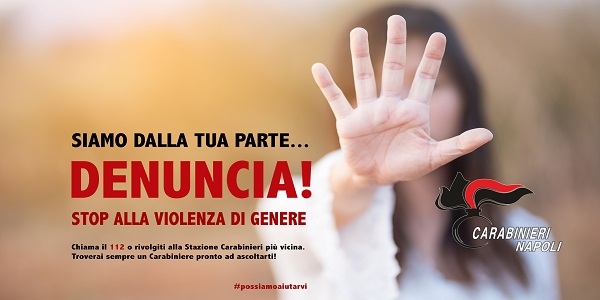 Napoli e Prov.: violenza di genere, il bilancio provvisorio di arresti e denunce