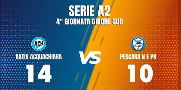 Pallanuoto: lâ€™Aktis Acquachiara strappa applausi, Pescara battuto 14-10