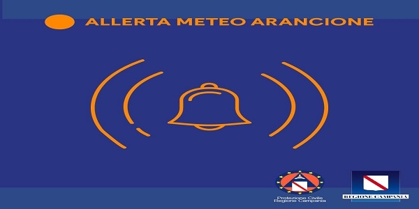 Campania: allerta meteo arancione dalle 9 di domani alle 9 di mercoledi