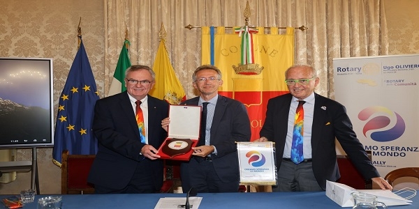 Napoli: Il Sindaco Gaetano Manfredi riceve il Presidente del Rotary International