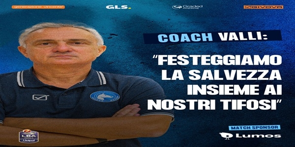 S.S. Napoli Basket - Trento, Valli: festeggiamo la salvezza con i nostri tifosi
