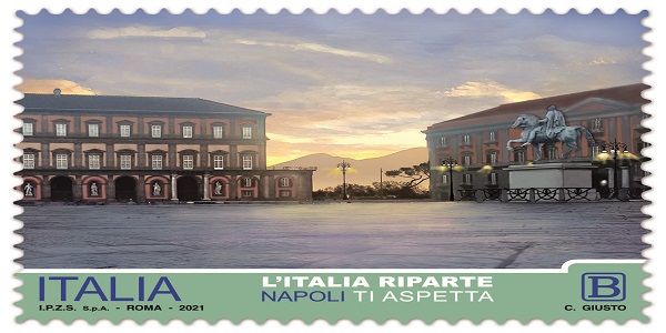 Presentato stamattina il francobollo 'Lâ€™Italia riparte, Napoli ti aspetta'