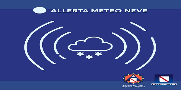 Campania, Allerta meteo: venti forti, nevicate e gelate fino alle 20 di mercoledÃ¬