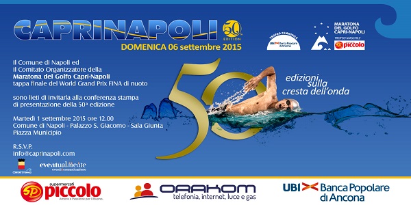 Nuoto: Capri-Napoli, domani la conferenza stampa di presentazione