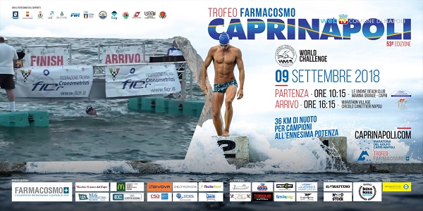 Capri - Napoli, domenica 9 settembre la gara con arrivo al Molosiglio