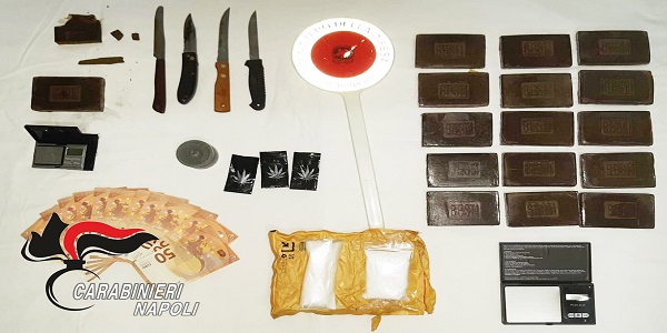 Casamicciola: possesso di hashish, tre uomini arrestati dai carabinieri