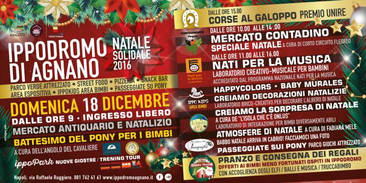 Napoli: una domenica ricca di eventi all'Ippodromo di Agnano.