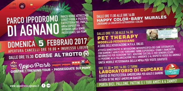 Napoli, domenica all'Ippodromo: corse al trotto, iniziative per i bimbi e cuccioli in adozione.