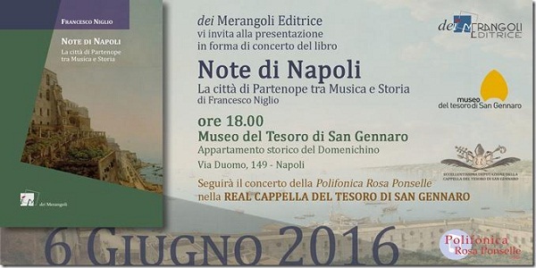 Lunedi al Museo del tesoro di San Gennaro la presentazione del libro 'Note di Napoli'.
