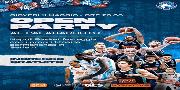 Gevi Napoli Basket: Questa sera al PalaBarbuto c\'è l\'Open Party