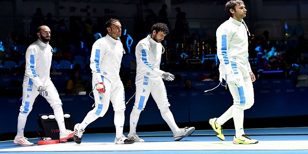 Olimpiadi: Fichera, Garozzo, Pizzo e Santarelli conquistano l'argento nella Spada