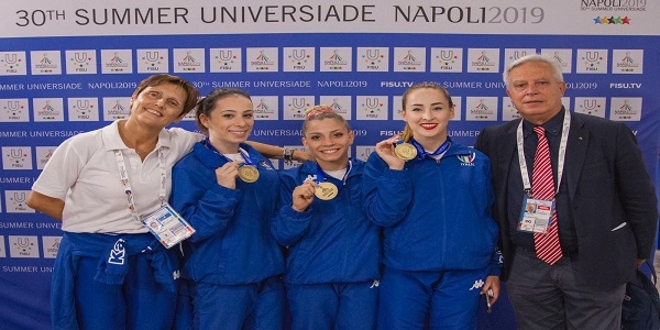 NAPOLI: BRONZO STORICO ALLE UNIVERSIADI PER LA GINNASTICA FEMMINILE