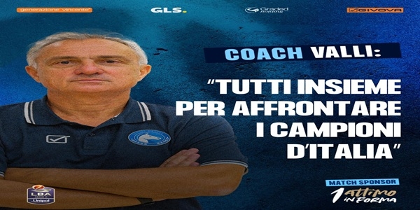 S.S.Napoli Basket - EA7 Milano, Valli: tutti insieme per affrontare i Campioni d\'Italia