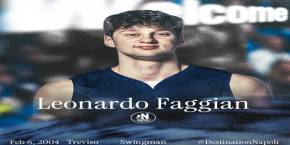 NAPOLI BASKET: FIRMATO LEONARDO FAGGIAN