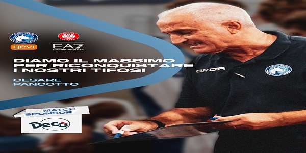 Gevi Napoli Basket-EA7 E. A. Milano, Pancotto: diamo il massimo per riconquistare il nostro pubblico