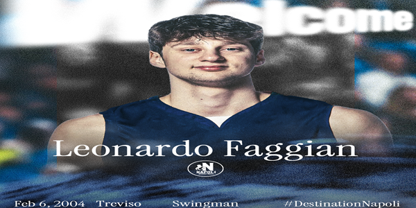 NAPOLI BASKET: FIRMATO LEONARDO FAGGIAN