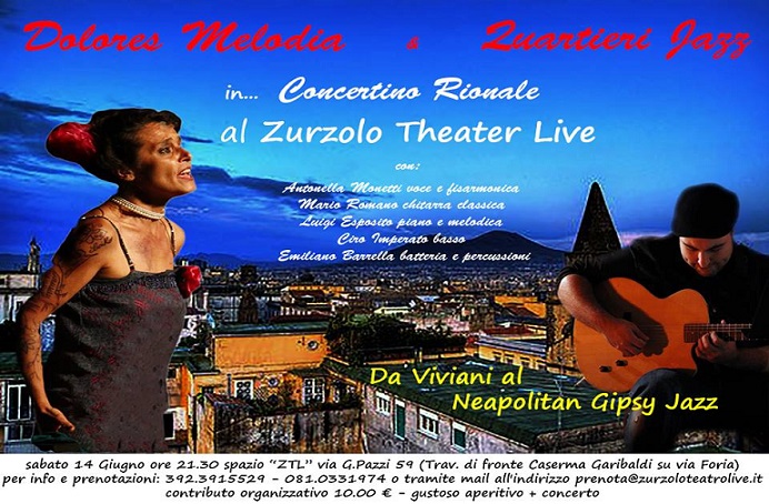Napoli: Mario Romano con Dolores Melodia al Zurzolo Teatro Live