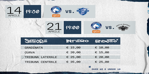 Gevi Napoli Basket: in vendita i biglietti per le gare contro Sassari e Trento