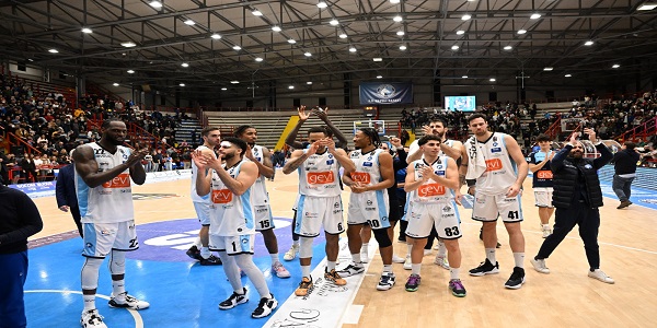Gevi Napoli Basket-EA7 Milano 87-81, Pancotto: vittoria dedicata ai nostri tifosi