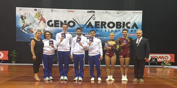 GINNASTICA: CAMPANIA AI PIEDI DEL PODIO NEL TROFEO DELLE REGIONI DI AEROBICA.
