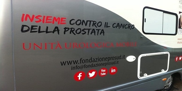 PREVENZIONE GRATUITA TUMORE DELLA PROSTATA: IL 9 MAGGIO TORNA IL CAMPER PROSUD