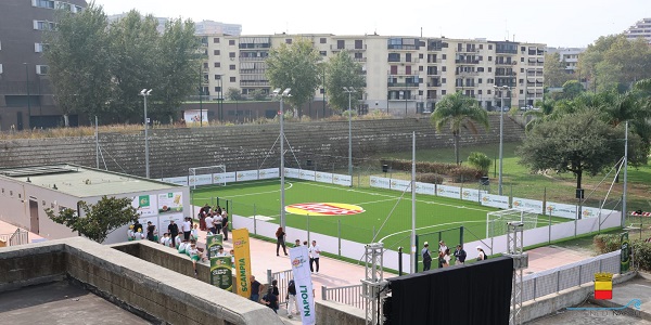 Napoli: il Sindaco Manfredi all\'inaugurazione del nuovo Scampia Stadium