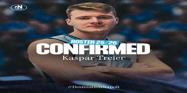 S.S. NAPOLI BASKET: RINNOVATO L\'ACCORDO CON KASPAR TREIER