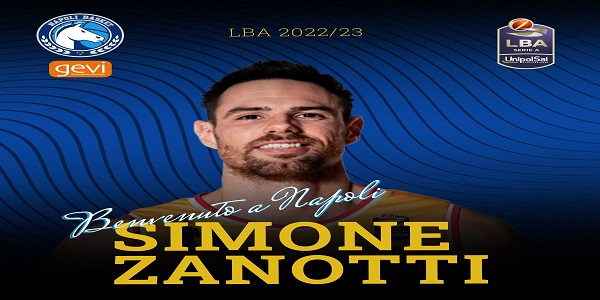 Gevi Napoli Basket: ufficiale l'arrivo di Simone Zanotti